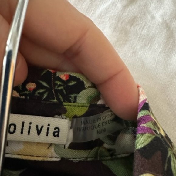 Alice + Olivia Hallie Shirt Dress - Size Medium - Picture 8 of 9